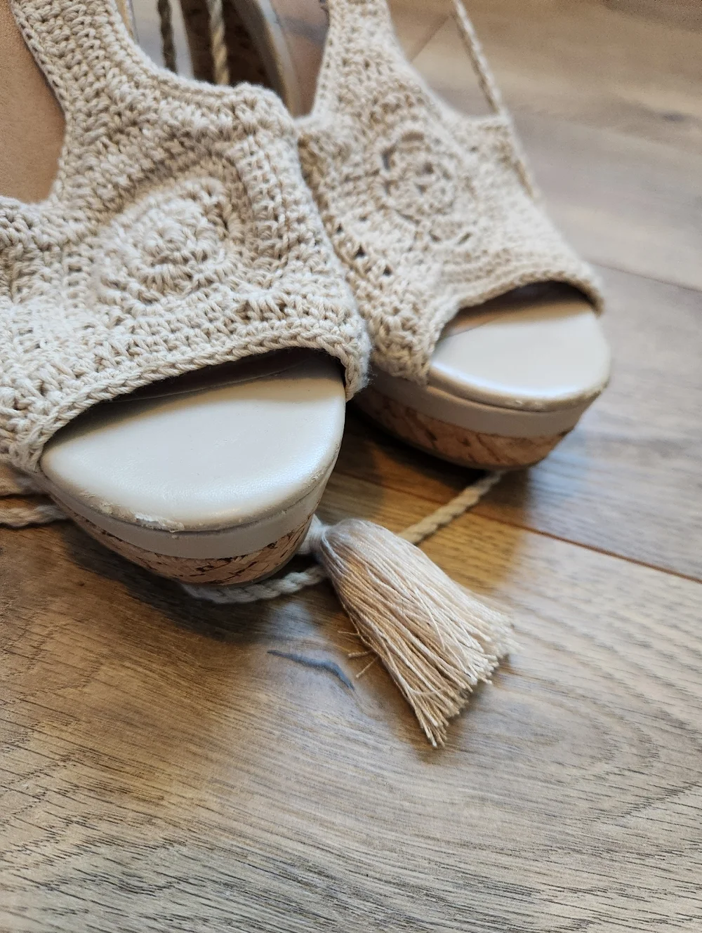 Size 9 Crochet Wedge Heels